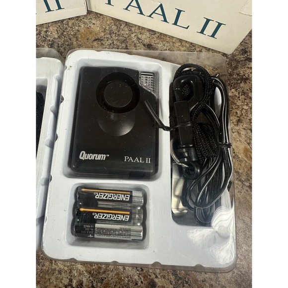 Quorum PAAL II Personal Attack Security Alarm Siren +Flashing Light lot Of 2 - Picture 2 of 3